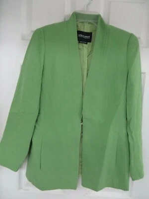 GIORGIO ARMANI   Wool/silk blend Hook Pockets  Green Blazer  44   - Image 1 of 4