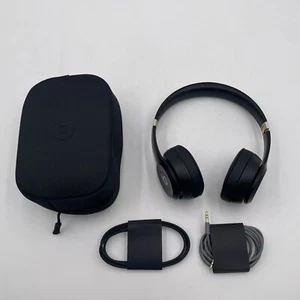 Beats Solo 4 Wireless Bluetooth On-Ear Headphones Black & Gold - Picture 1 of 6