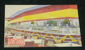 OLD DIXON CAFETERIA, NEW YORK CITY DINER ADVERTISING POSTCARD, ART DECO - Picture 1 of 2