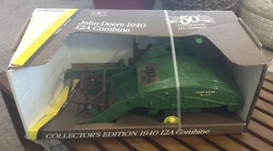 ERTL JOHN DEERE 1/16th 1940 12A COMBINE 50th ANNIVERSARY COLLECTOR’S EDITION NIB - Picture 1 of 9