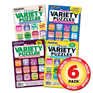 Penny Dell Classic Variety Puzzles PLUS Crosswords 6-issue Pack - Picture 1 of 2