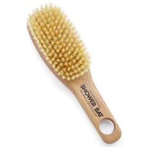 KENT FD6 9" Beechwood Wood Short Handle Shower Bath Body Brush. For Skin Exfolia - Picture 1 of 1