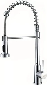 Miscelatore rubinetto cucina acciaio inox monocomando con doccetta canna lavello - Imagen 1 de 6