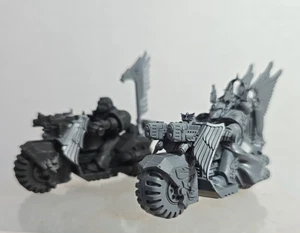Warhammer 40k Dark Angels Ravenwing 2x Bike Squadron Space Marines - Picture 1 of 8