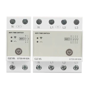 GEYA Tuya Smart Wifi Timer Relay Switch 2/4P Wireless Remote Control 32-63A 220V - Picture 1 of 12