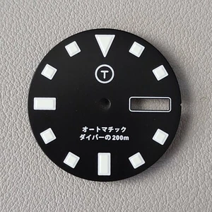 TLDB0201DD Negro BGW9 / Seiko Mod PLGS Día Fecha Dial NH36 4R36 SKX SRPD 28.5 - Imagen 1 de 1