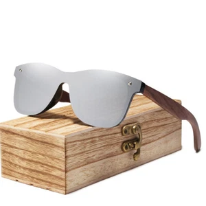 KINGSEVEN Natural Wooden Sunglasses Men Polarized Fashion Original Sun Glasses - Picture 1 of 14