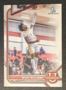 2021-22 Bowman University Mikey Williams 1st Bowman Base #1 - Picture 1 of 2
