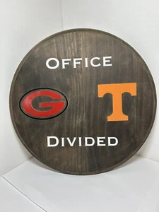 Office Divided Plaque Georgia vs Tennessee - Picture 1 of 4