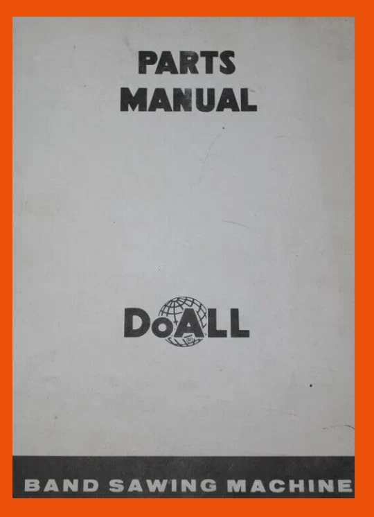 DoALL 2612-1 Bandsaw Saw Parts Manual 1974 Pages 68 - Image 1 of 2
