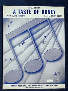 Partituras A Taste Of Honey Bobby Scott Ric Marlow edición vocal clave de re menor - Imagen 1 de 4