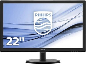 Philips 223V5LHSB/00 Monitor 21,5" FHD 1920x1080 TN Panel VGA HDMI 60Hz schwarz - Photo 1/4