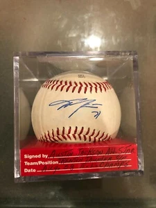MLB Austin Jackson Mets Tigers Giants Autograph Baseball - Picture 1 of 2