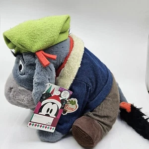 DISNEY STORE EEYORE HOLIDAY PLUSH SPECIAL EDITION MEDIUM 12" CHRISTMAS 2018 - Picture 1 of 7
