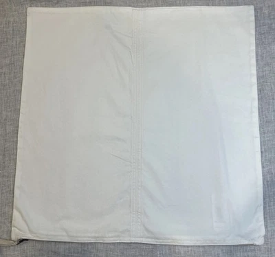 Pottery Barn 22” Ivory Sun Washed Twill Pillow Cover - New - Image 1 of 4