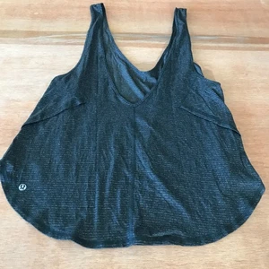 Lululemon Seek The Heat Tank Top Women XS Black Stretch Athleisure Sports - Picture 1 of 6