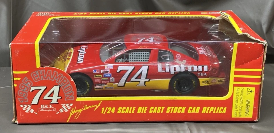 Johnny Benson Racing Champions 1995 Champion NASCAR Diecast #74 Lipton Tea 1:24 Foto 1 de 4