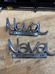 2 Used 1968-72 Chevy Nova Trunk Lid Emblem 8728940 (892A) - Bild 1 von 6