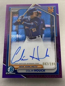 Bowman 2024 cromo Colin Houck #BMA-CH automático púrpura/199 - Imagen 1 de 10