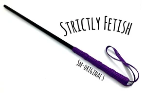 Black & Purple Cane Flogger Peitsche BDSM Sissy Sklave Fessel Domina 45cm ❤️ - Bild 1 von 6