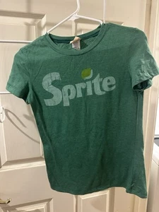 Coca Cola Classic Sprite Tshirt Junior/Women Mighty Fine Size S Green - Picture 1 of 3