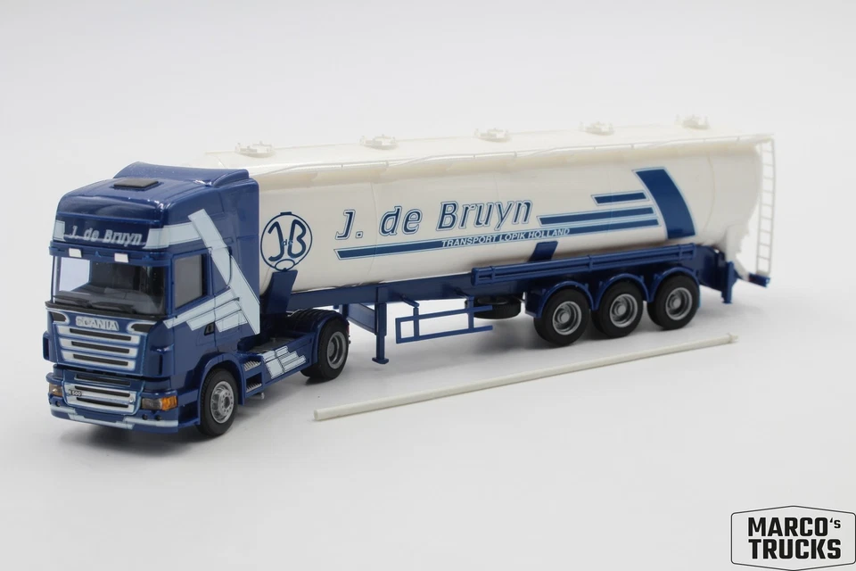Herpa Scania R05 silo semi-trailer truck "J. De Bruyn Lopik Holland" 1:87 /AW318 - Image 1 of 1