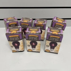7 Boxes Light Bulb Glows Purple Spooky Halloween Mood Lighting Dance Party - Picture 1 of 6