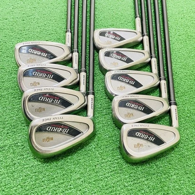 DUNLOP LH Iron Set HI-BRID MAXFLI 3-9,P,A Graphite Flex R Left Handed STORE - Image 1 of 4