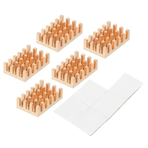 Disipador térmico de cobre 14x9x4 mm con autoadhesivo para enfriador de chipset IC 5 piezas - Imagen 1 de 6