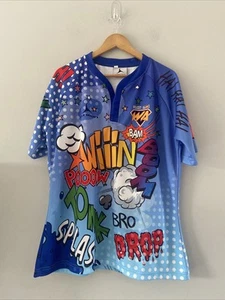Olorun Rugby Shirt Whacky All Stars Men’s XL T-shirt Loud Cartoon - Picture 1 of 19