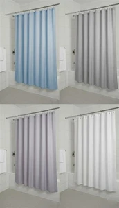 178x183cm PEVA Shower Curtain Mildew Splash Resistant 12 Hooks Frosted Chequered - Picture 1 of 32