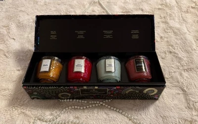 Voluspa Japonica Collection 4-Piece Pedestal Candle Set 2.5oz/ea. Bougie - Image 1 of 4