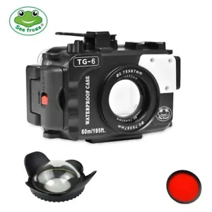 Seafrogs 195ft Underwater Camera Housing Case Kit for Olympus TG-6 w/ Dome Port - Picture 1 of 9