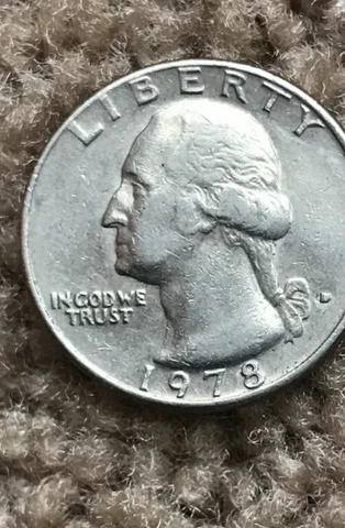 1978 D  Washington Quarter  ERROR Coin! FILLED in "D"  FILLED IN MINT MARK! 25c Cover