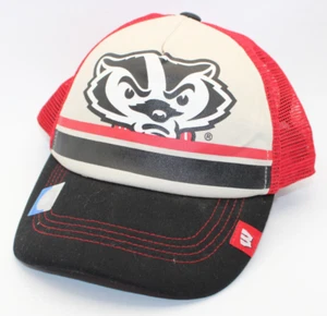 Vintage Collegiate Headwear Wisconsin Bucky Badger Snapback Mesh Cap - Picture 1 of 6