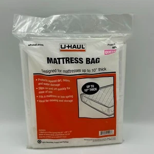 U-Haul Queen Mattress Bag for Moving & Storage Protection – 92" x 60" x 10" - Picture 1 of 5