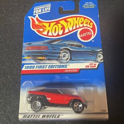 Jeepster 1999 primeras ediciones 17/26 coleccionista #922 1999 Hot Wheels. Foto 1 de 4