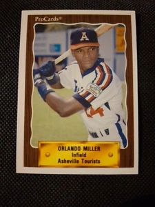 1990 ORLANDO MILLER PROCARDS MINOR LEAGUE ROOKIE CARD RC #2757 YANKEES CLEVELAND - Picture 1 of 2