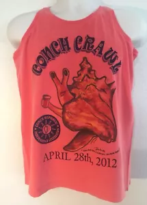 Camiseta sin mangas Conch Republic Independence Celebration Crawl Damas rosa Key West 2012 - Imagen 1 de 5