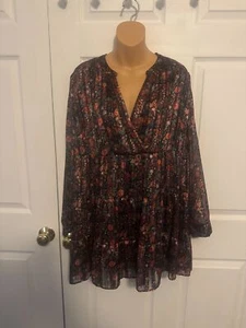 Soft Surroundings Womens XL Babydoll Dress Top Blouse  - Picture 1 of 8
