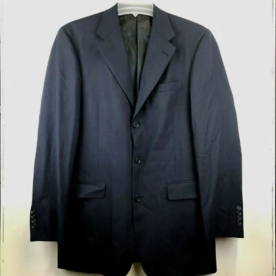 Austin Reed Mens 40 Long Suit Jacket Black Dillard's USA 3 Button  - Image 1 of 4