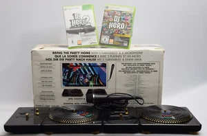 Microsoft Xbox 360 DJ Hero 2 Party Bundle Turntables with Games - Boxed (U) - Picture 1 of 9