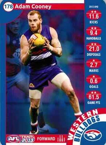 2013 WESTERN BULLDOGS AFL Card ADAM COONEY - Picture 1 of 2