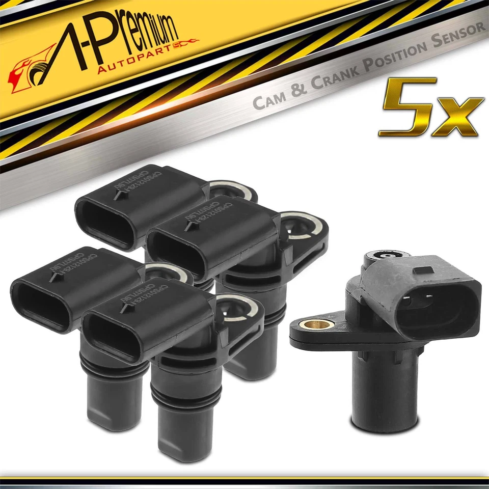 4x Camshaft & 1x Crankshaft Position Sensor for Audi A8 Quattro 4.2L A6 Quattro - Image 1 of 4