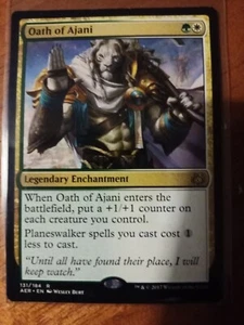 Oath Of Ajani Magic The Gathering Rare Aether Revolt 131 - Foto 1 di 1