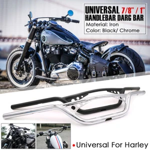 Universal 7/8" 1" Motorcycle Handlebar Drag Z-Bar For Harley Honda Yamaha Suzuki - Picture 1 of 16