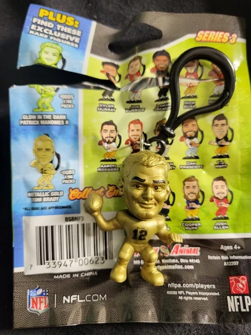 NFL Teenymates 2023 Big Shot Ballers Minifigs Series 3 1:96 Tom Brady Keychain Cover