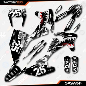 Gray Savage Camo Racing Graphics Kit fit KTM 17-19 EXC EXCF XCW 200 250 300 450 - Picture 1 of 5