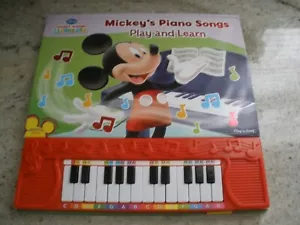 Disney Mickey Mouse Clubhouse Mickey's Piano Songs Play & Learn WORKS - Imagen 1 de 7