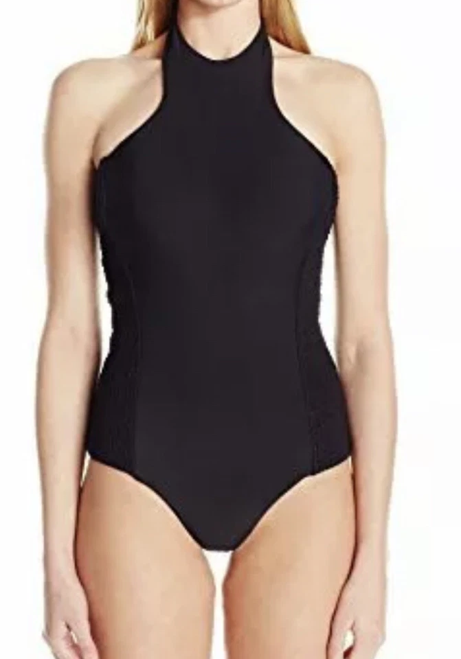 Traje de baño Tori Praver Rosarito de una pieza negro para mujer talla S L3152 Foto 1 de 3